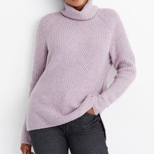 Madewell lavender cowled sweater